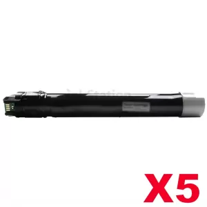 5 x Fuji Xerox DocuPrint CM415AP Compatible Black Toner Cartridge - 11,000 pages (CT202352)