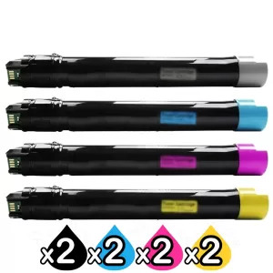 2 sets of 4 Pack Fuji Xerox DocuPrint CM415AP Compatible Toner Combo (CT202352-CT202355)