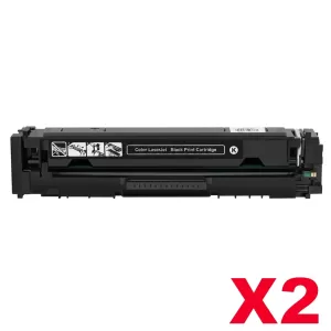 2 x HP 206X W2110X Compatible Black High Yield Toner Cartridge - 3,150 pages