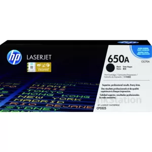 1 x HP CE270A (650A) Genuine Black Toner Cartridge  - 13,500 Pages