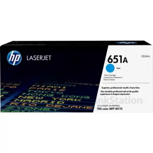HP CE341A (651A) Genuine Cyan Toner Cartridge  - 13,500 Pages