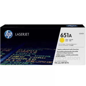HP CE342A (651A) Genuine Yellow Toner Cartridge  - 13,500 Pages