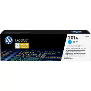 HP CF401A (201A) Genuine Cyan Toner Cartridge - 1,400 Pages
