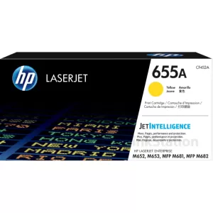 HP 655A (CF452A) Genuine Yellow Toner Cartridge - 10,500 pages