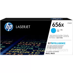 HP 656X (CF461X) Genuine Cyan Toner Cartridge - 22,000 pages