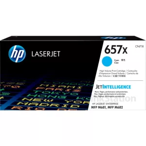HP 657X (CF471X) Genuine Cyan Toner Cartridge - 23,000 pages
