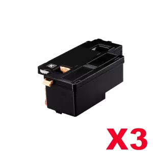 3 x Compatible Fuji Xerox Docuprint CM115 CP115 CP116 CM225 CP225 Black High Yield Toner Cartridge (CT202264) - 2,000 pages