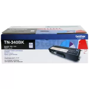 Genuine Brother TN-340BK Black Toner Cartridge - 2,500 pages