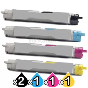5-Pack Compatible Cartridge Combo for Fuji Xerox Phaser 6350 [2BK,1C,1M,1Y]