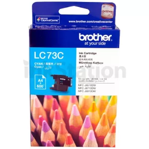 Genuine Brother LC-73C Cyan Ink Cartridge - 600 pages