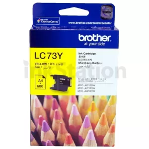 Genuine Brother LC-73Y Yellow Ink Cartridge - 600 pages