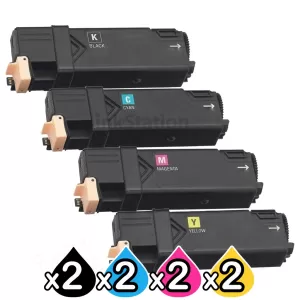 2 sets of 4-Pack Compatible Cartridge Combo for Fuji Xerox C1190 [2BK,2C,2M,2Y]