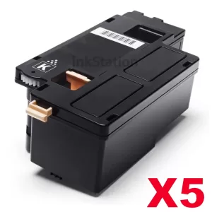 5 x Compatible Fuji Xerox DocuPrint CP105 CP205 CM205 CM215 CP215 Black Toner Cartridge (CT201591) - 2,000 pages