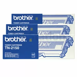 3 x Genuine Brother TN-2150 Toner - 2,600 pages