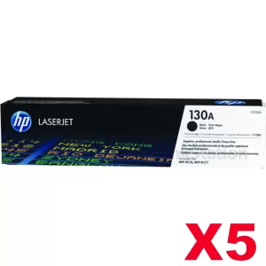 5 x HP CF350A (130A) Genuine Black Toner Cartridge - 1,300 Pages