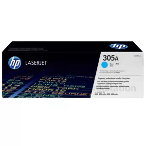 HP CE411A (305A) Genuine Cyan Toner Cartridge - 2,600 Pages