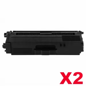 2 x Compatible Brother TN-346BK Black High Yield Toner Cartridge - 4,000 pages
