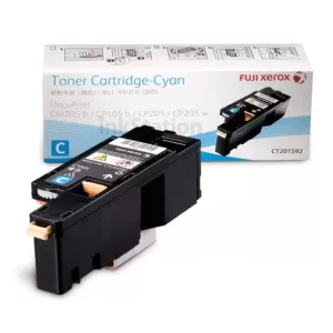 Genuine Fuji Xerox DocuPrint CP105 CP205 CM205 CM215 CP215 Cyan Toner Cartridge (CT201592) - 1,400 pages