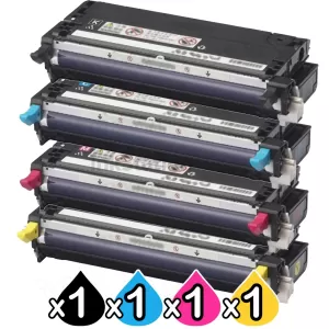 4 Pack Fuji Xerox DocuPrint C2100 / C3210DX Compatible Toner Cartridges (CT350485-CT350488)