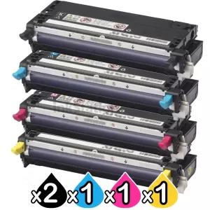 5 Pack Fuji Xerox DocuPrint C2100 / C3210DX Compatible Toner Cartridges (CT350485-CT350488)