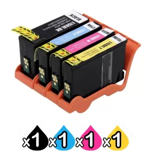 4 Pack Lexmark No.150XL Compatible Ink High Yield Cartridge [1BK,1C,1M,1Y]