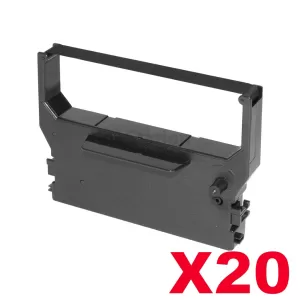 20 x Star RC300B Black Compatible Ribbon Cartridge - approx 6M