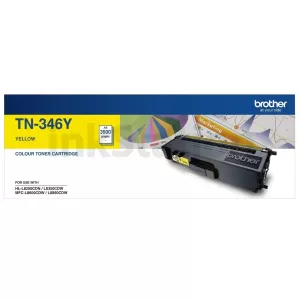 Genuine Brother TN-346Y Yellow High Yield Toner Cartridge - 3,500 pages