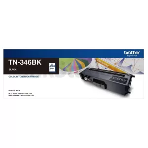 Genuine Brother TN-346BK Black High Yield Toner Cartridge - 4,000 pages