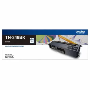 Genuine Brother TN-349BK Black Toner Cartridge - 6,000 pages