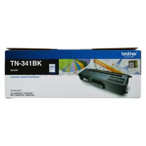 Genuine Brother TN-341BK Black Toner Cartridge - 2,500 pages