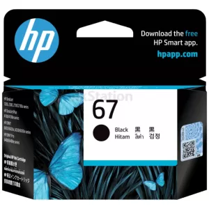 HP 67 Genuine Black Inkjet Cartridge 3YM56AA - 120 Pages