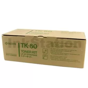 1 x Genuine Kyocera TK-60 Black Toner Cartridge FS-1800, FS-3800 - 20,000 pages