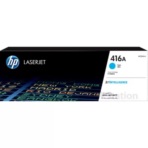 HP 416A W2041A Genuine Cyan Toner Cartridge - 2,100 pages