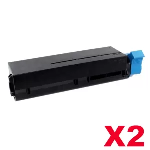 2 x OKI B411/431/MB471/479 Compatible Black Toner Cart (44574703) - 4,000 pages