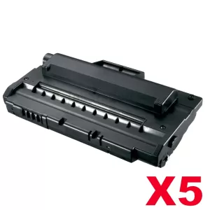 5 x Compatible Samsung ML-2250D5 Black Toner Cartridge - 5,000 pages