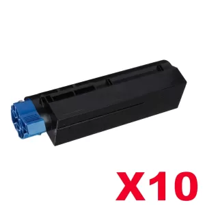 10 x OKI Compatible B432 B512 MB472 MB492 MB562 B412 Black High Yield Toner Cartridge - 7,000 pages (45807107)