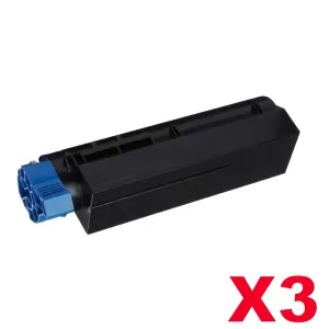 3 x OKI Compatible B432 B512 MB472 MB492 MB562 B412 Black High Yield Toner Cartridge - 7,000 pages (45807107)