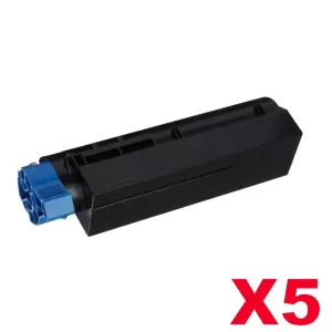5 x OKI Compatible B432 B512 MB472 MB492 MB562 B412 Black High Yield Toner Cartridge - 7,000 pages (45807107)
