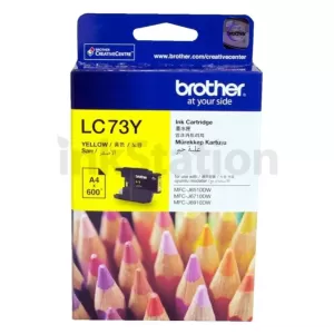 Genuine Brother LC-73Y Yellow Ink Cartridge - 600 pages