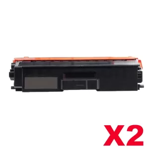 2 x Compatible Brother TN-446BK Black Toner Cartridge - 6,500 pages