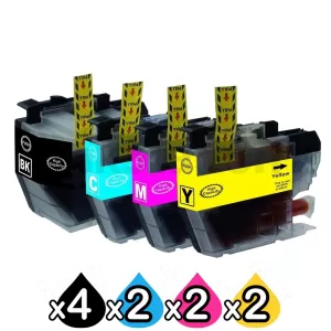 10 Pack Compatible Brother LC-3319XL Ink Cartridges Combo (High Yield of Brother LC-3317) [4BK, 2C, 2M, 2Y]