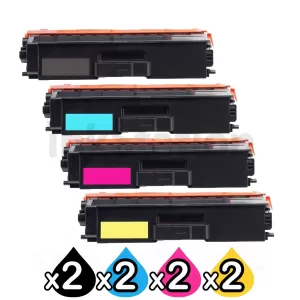 8-Pack Compatible Brother TN-443 Toner Combo [2BK,2C,2M,2Y]
