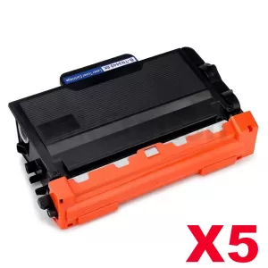 5 x Compatible Brother TN-3440 Toner High Yield - 8,000 pages