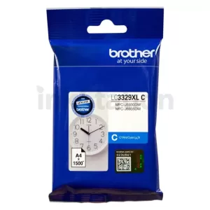Genuine Brother LC-3329XLC High Yield Cyan Ink Cartridge - 1,500 pages