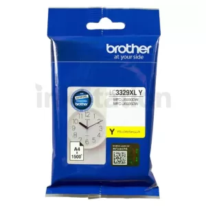 Genuine Brother LC-3329XLY High Yield Yellow Ink Cartridge - 1,500 pages