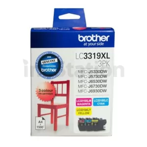 Genuine Brother LC-3319XL3PK Colour Pack [C+M+Y] - 1,500 Pages each
