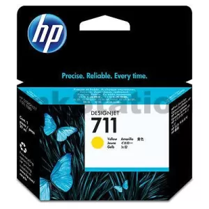 HP 711 Genuine Yellow Inkjet Cartridge CZ132A 29ml