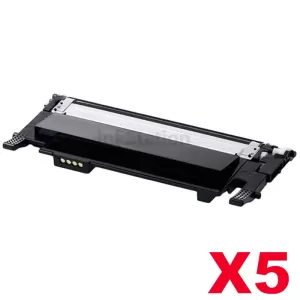 5 x Compatible Samsung SLC430, SLC480FW [CLT-K404S K404] Black Toner SU113A - 1,500 pages