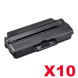 10 x Compatible Samsung ML2950ND, SCX4729ND (MLT-D103L 103) Black High Yield Toner Cartridge SU718A - 2,500 pages