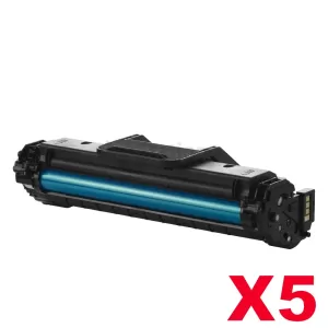 5 x Samsung SCX4655 (MLT-D117S 117) Compatible Black Toner SU853A - 2,500 pages